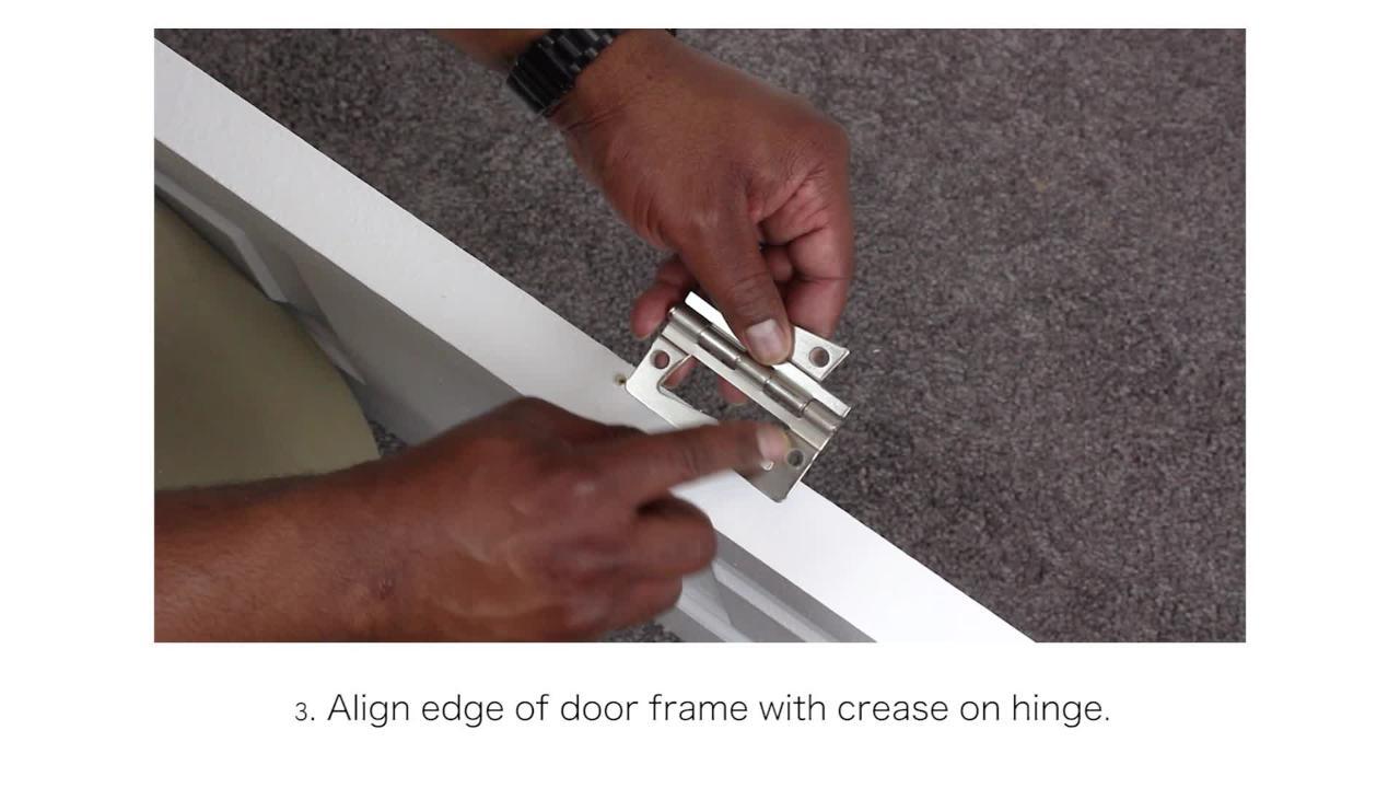 2-1/2 in. Satin Nickel Non-Mortise Hinges (2-Pack) 2-1/2 in. Satin Nickel Non-Mortise Hinges (2-Pack)