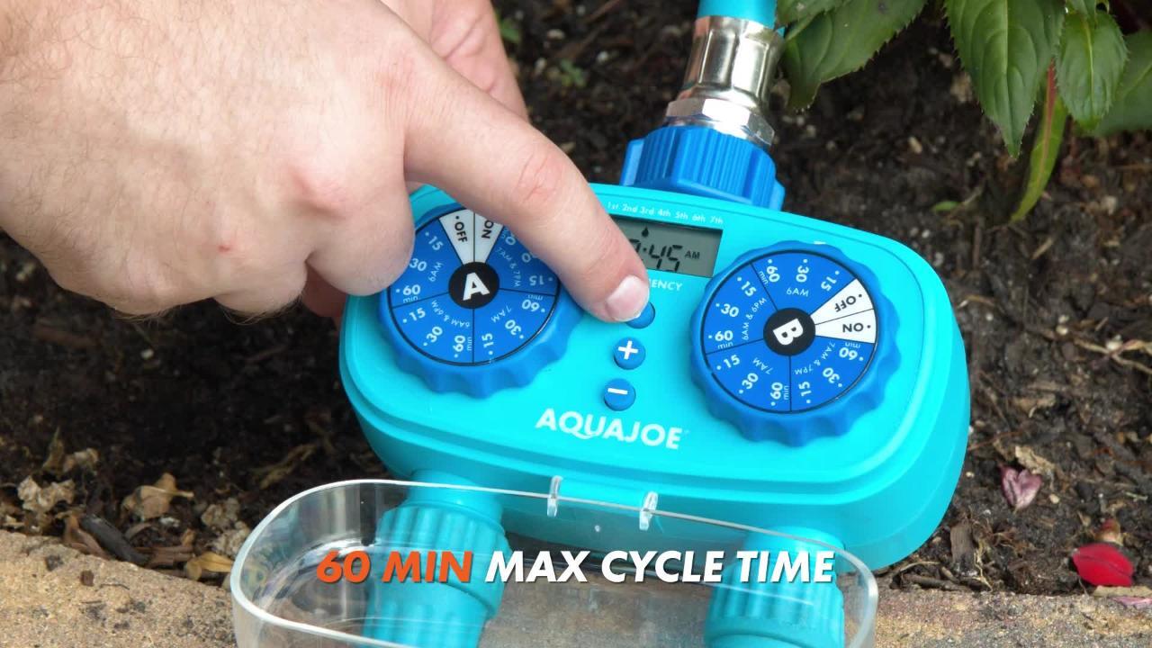 Aqua Joe 2-Zone Electronic Water Timer