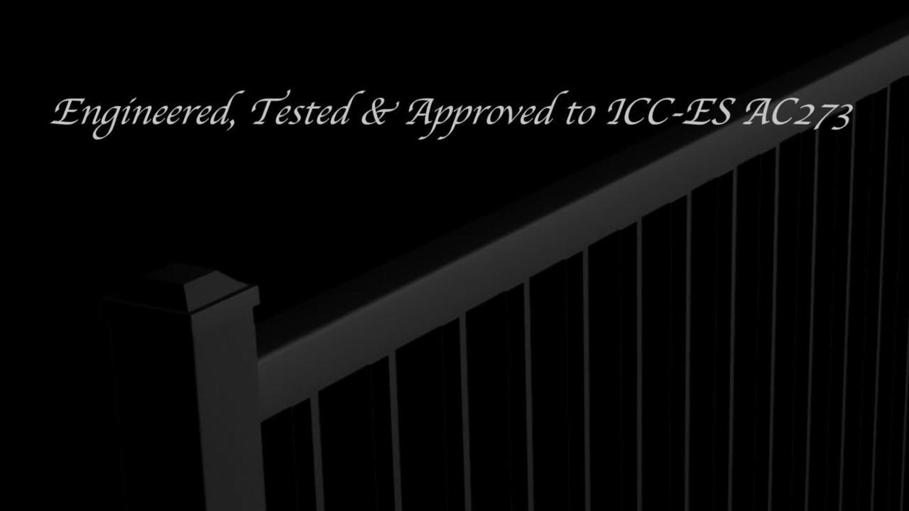 UAR-270-3R Three-Rail Post-to-Post Residential - Commercial - Aluminum  Railing