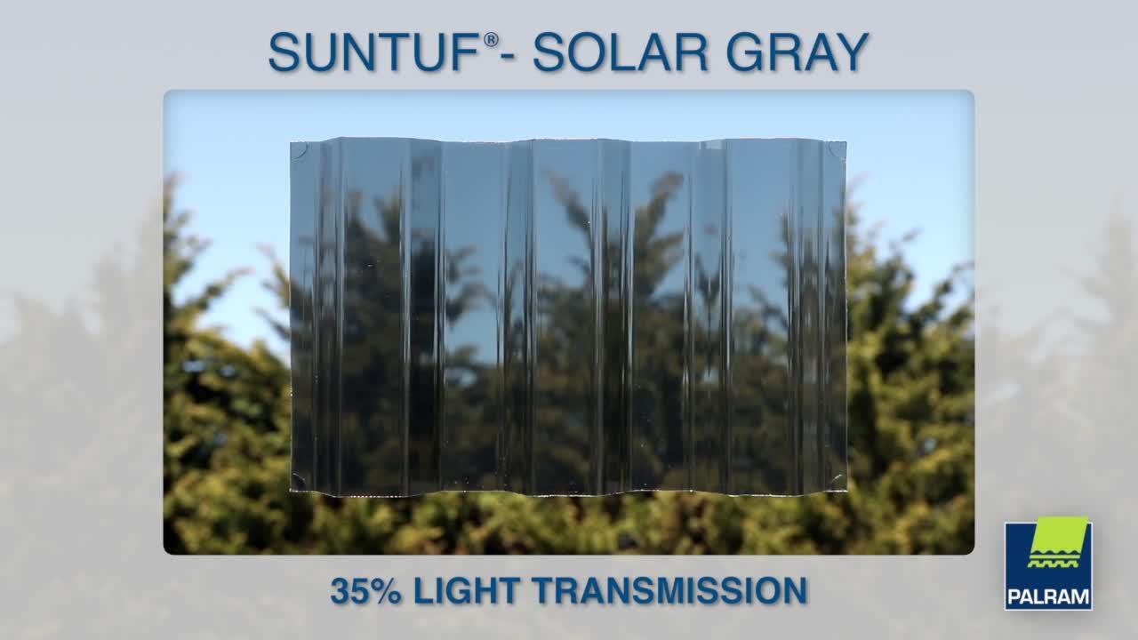 Suntuf 26 in. x 12 ft. Corrugated Polycarbonate Roof Panel in