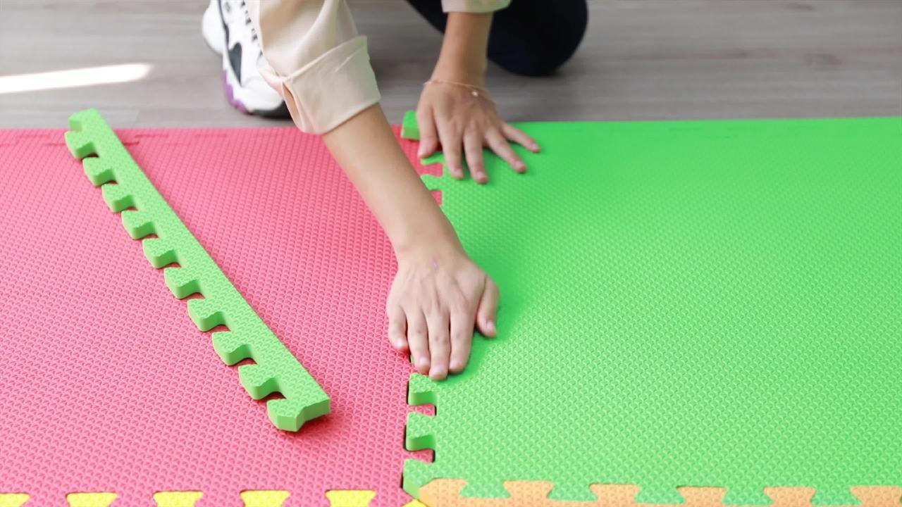 144 sqft pink interlocking foam floor puzzle tiles mats puzzle mat flooring 