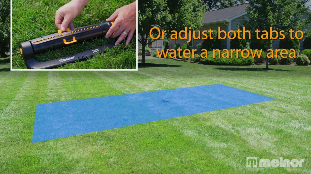 Melnor - 4500 sq. ft. Turbo Oscillating Sprinkler with Flow Control