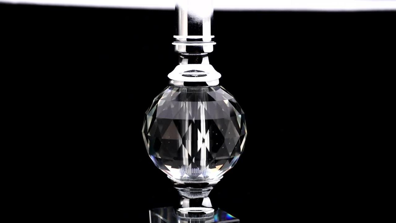JONATHAN Y Emma 29.5 in. Clear Crystal Table Lamp (Set of 2