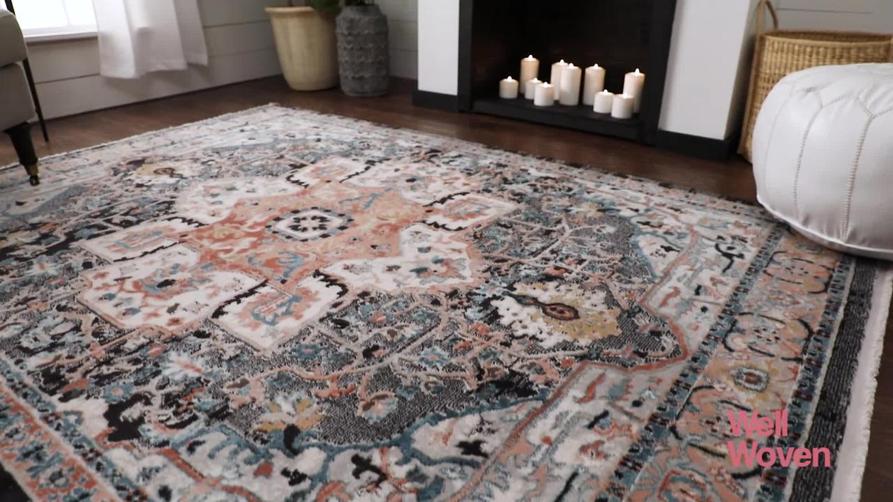 Vintage Vinyl floor mat Zohr Boho Romanes 