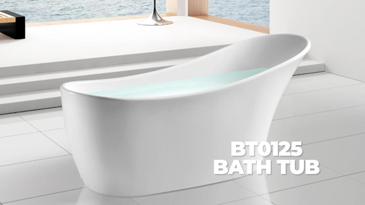 67 in. Acrylic Single Slipper Flatbottom Non-Whirlpool Bathtub in Glossy White 67 in. Acrylic Single Slipper Flatbottom Non-Whirlpool Bathtub in Glossy White