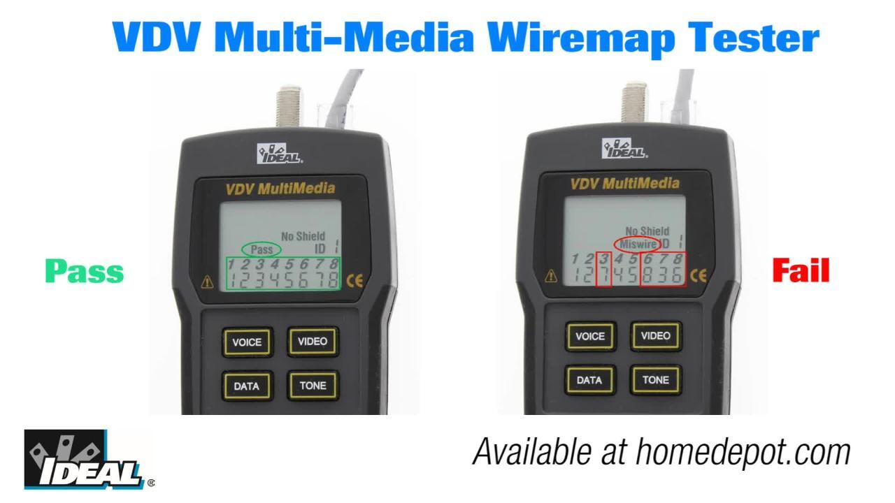 VDV Multimedia Cable Tester
