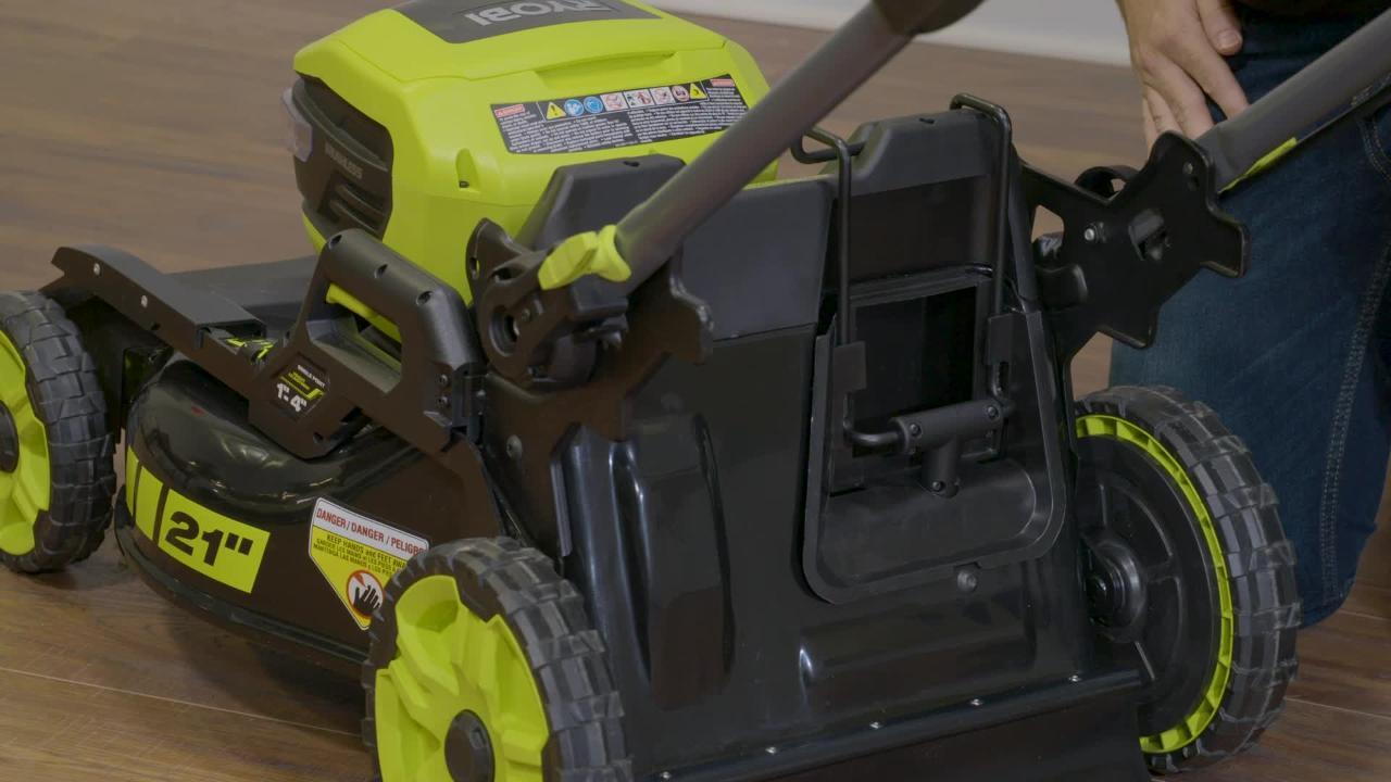 ryobi 20 inch 40 volt lawn mower