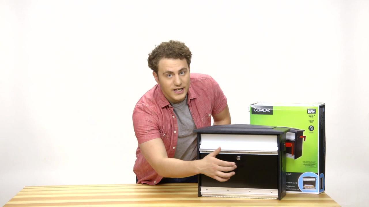 Gibraltar Mailboxes Mailsafe Black, Medium, Aluminum and Plastic