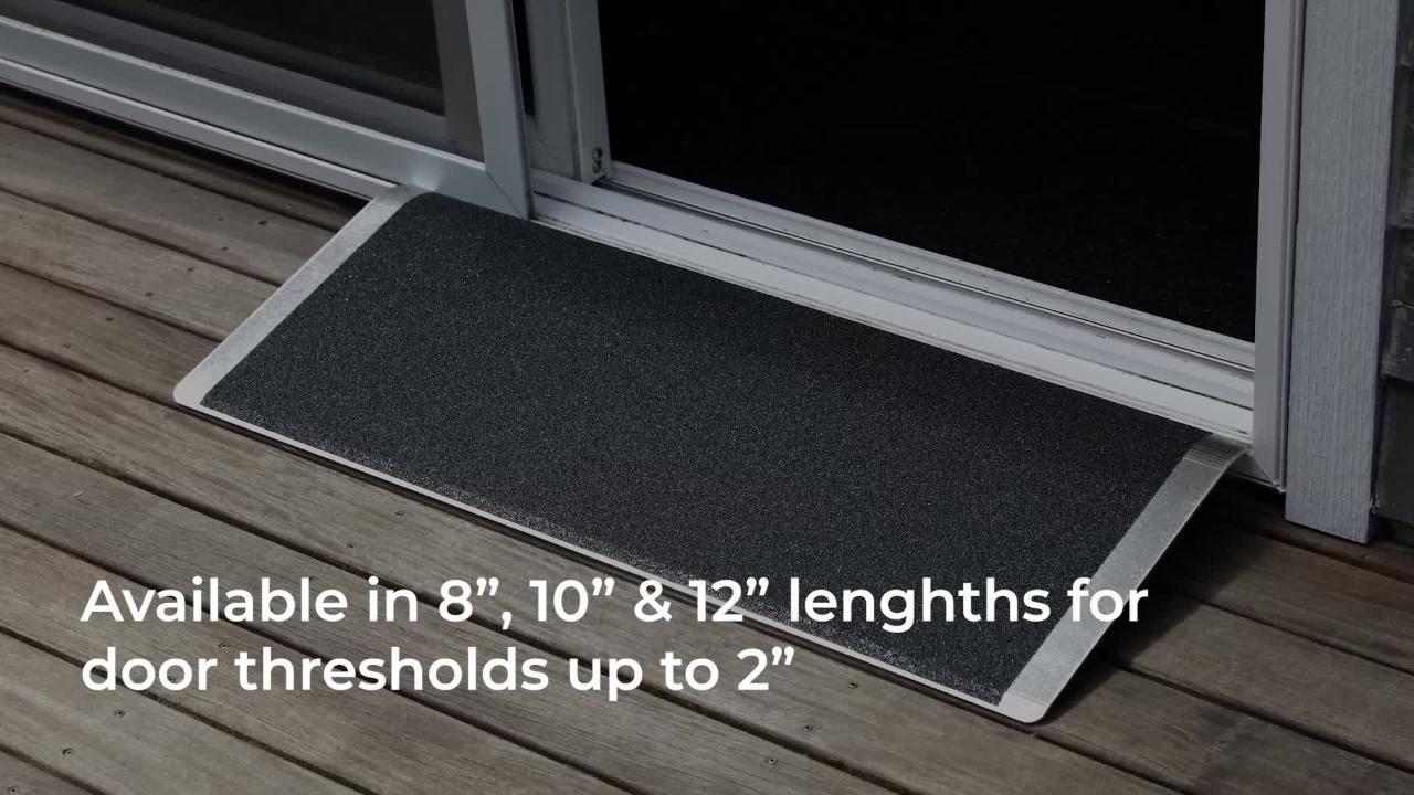 EZAccess TRANSITIONS 2-1/2 inch Angled Entry Mat :: portable, anti-slip  ramp for sliding doors
