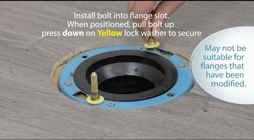 Toilet flange store bolts