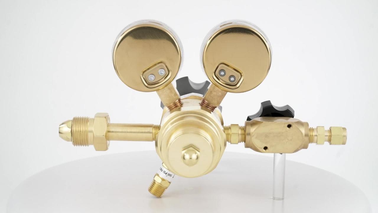 HARRIS 901ED Single stage 2 gauge Argon regulator