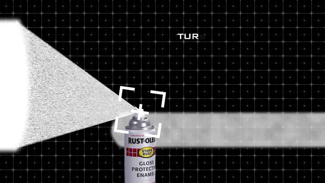 24 oz. Turbo Spray System Gloss Black Spray Paint