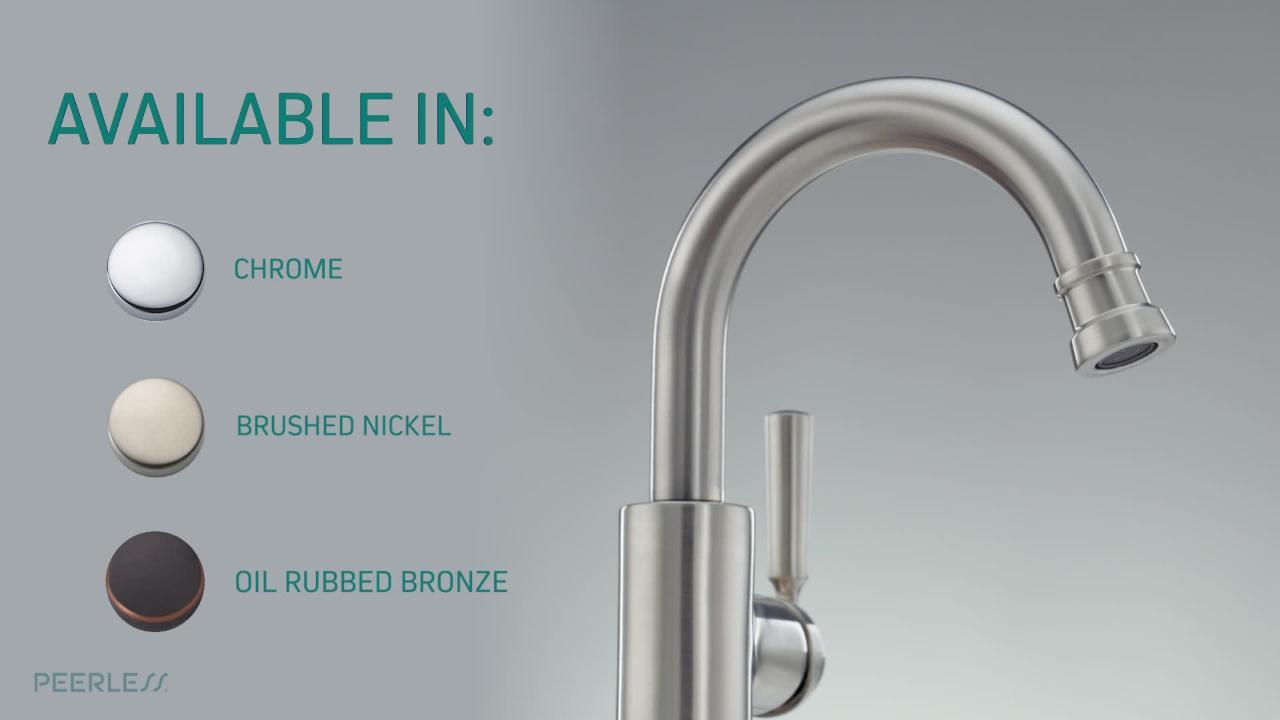 Peerless Westchester Chrome 1-Handle Deck-Mount Bar and Prep Handle Kitchen Faucet (Deck Plate Included) Peerless Westchester Chrome 1-Handle Deck-Mount Bar and Prep Handle Kitchen Faucet (Deck Plate Included)