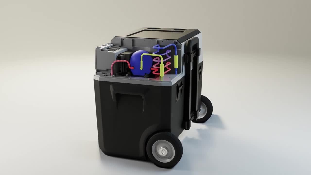 Small battery 2024 powered cooler