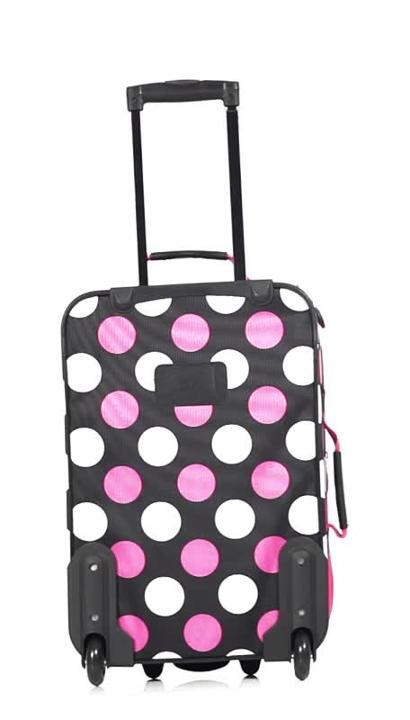 Escape Expandable Luggage 4-Piece Softside Luggage Set, MulPink Dot