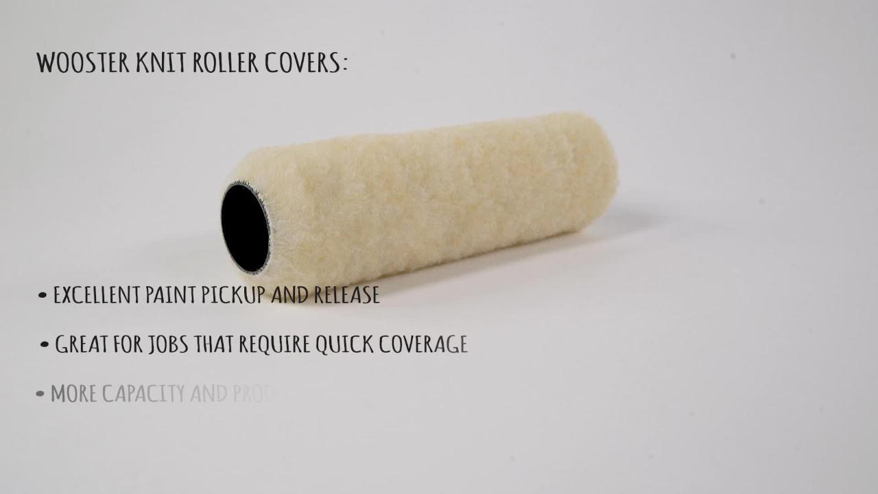 10-WhizzFab 4" x 1/2" Polyamide Fabric Mini Paint Roller Cover Sleeve 2/Pk 84012 