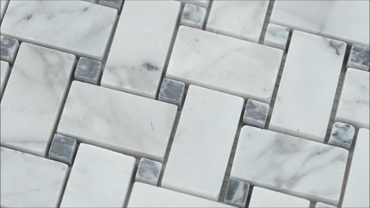 MSI Calacatta Cressa Basket Weave 12 in. x 12 in. x 10 mm Honed Marble Mesh-Mounted Mosaic Tile (10 sq. ft. / case) MSI Calacatta Cressa Basket Weave 12 in. x 12 in. x 10 mm Honed Marble Mesh-Mounted Mosaic Tile (10 sq. ft. / case)