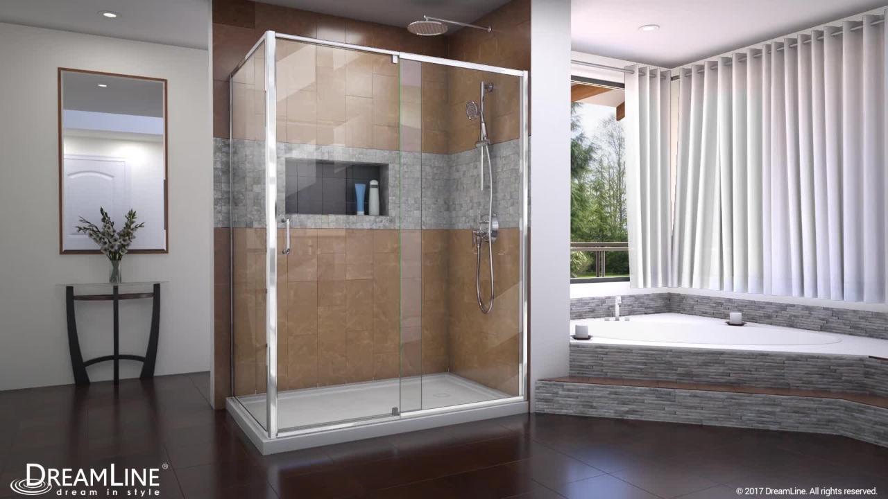 Flex 36 in. x 36 in. x 74.75 in. Framed Pivot Shower Kit Door in Brushed Nickel with Center Drain White Acrylic Base Flex 36 in. x 36 in. x 74.75 in. Framed Pivot Shower Kit Door in Brushed Nickel with Center Drain White Acrylic Base
