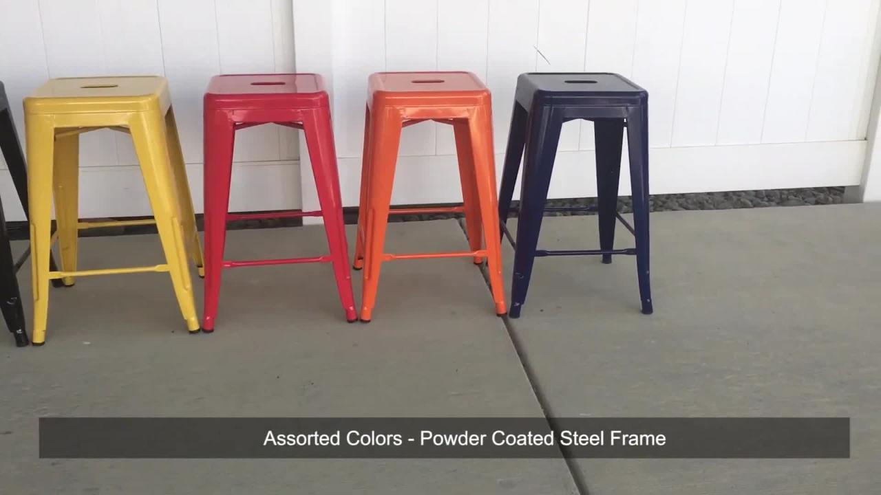 Colored metal 2025 bar stools