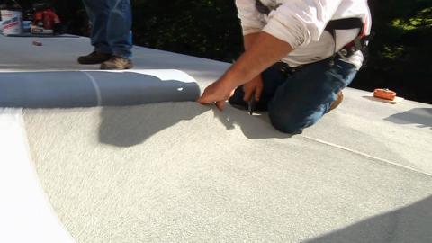 Liberty 3 ft. x 34 ft. (100 sq. ft.) SBS Self-Adhering Cap Sheet Roll for Low Slope Roofing in White Liberty 3 ft. x 34 ft. (100 sq. ft.) SBS Self-Adhering Cap Sheet Roll for Low Slope Roofing in White