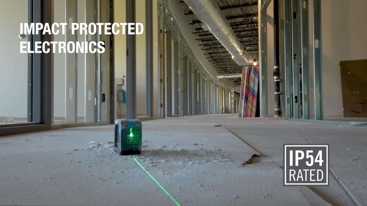 Empire 75 ft. Green Self-Leveling Cross Line Laser Level ELGC