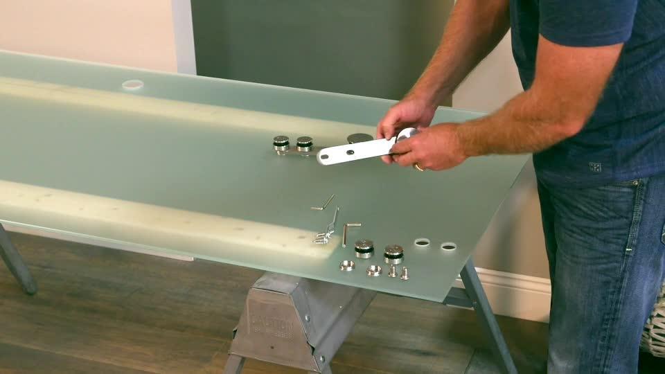38 in. x 81 in. Glass Sliding Barn Door with Hardware Kit 38 in. x 81 in. Glass Sliding Barn Door with Hardware Kit