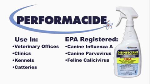 Canine discount parvovirus disinfectant