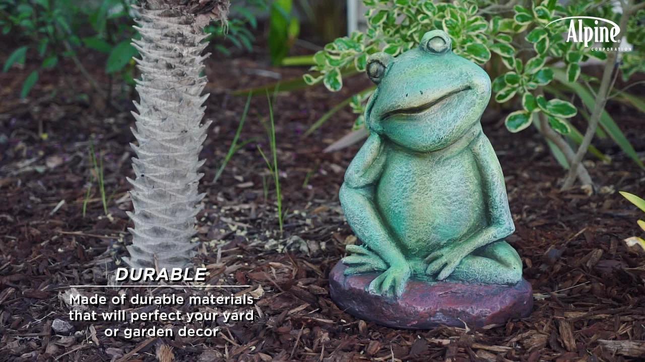 Exhart Solar Frog with LED Flower Garden Statuary, 8 Inches tall & Reviews