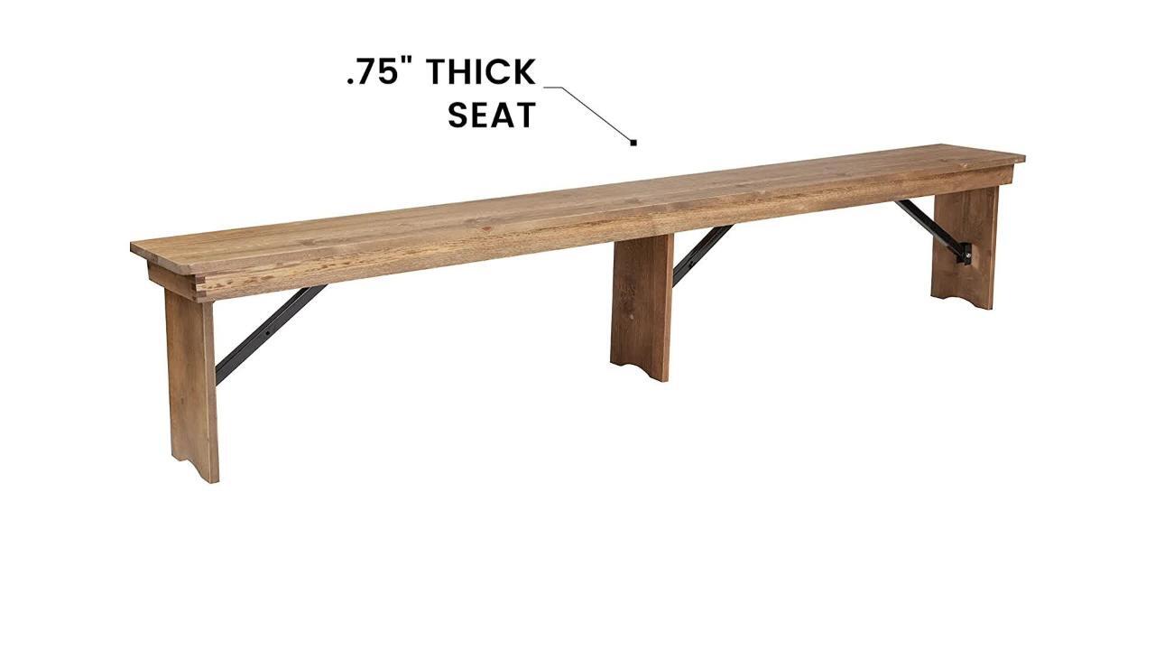 Home depot farmhouse bench discount