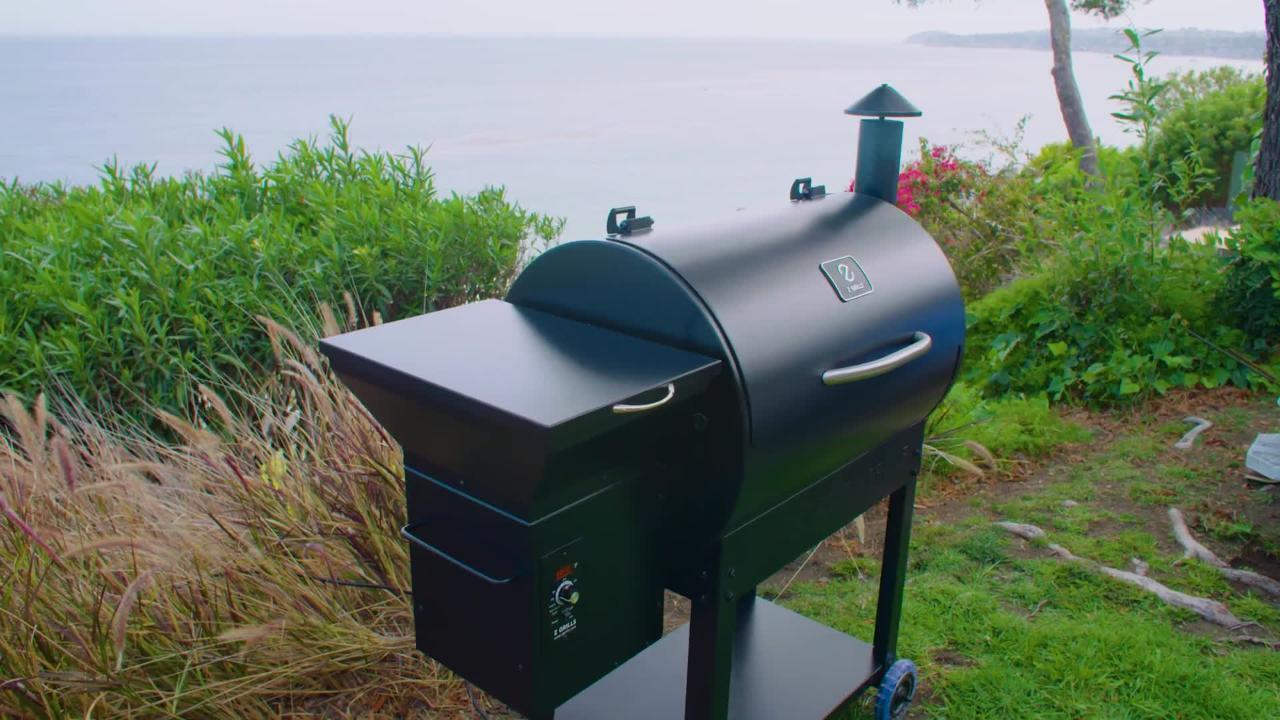 Z GRILLS 573 sq. in. Wood Pellet Grill and Smoker PID 2.0 in