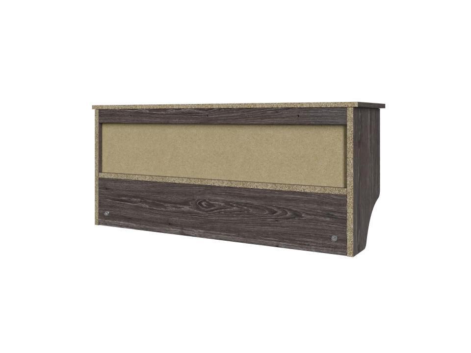 RiverRidge Home Woodbury 14-Inch H X 31.63-Inch W X 9.38-Inch D Wall Shelf With Cubbies And Hooks In Weathered Wood