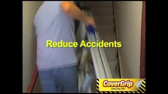 CoverGrip - 3.5 ft. x 12 ft. Safety Drop Cloth