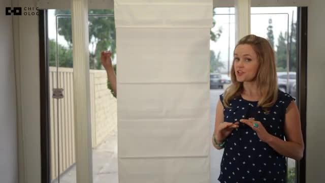 Snap-N'-Glide Byssus White Cordless Blackout Best for Kids Polyester Roller Shade 34 in. W x 72 in. L