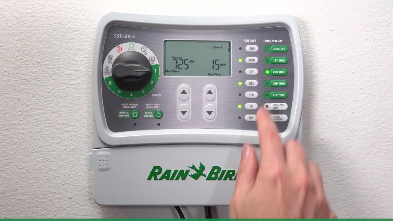 Rain Bird irrigation timer 4-station indoor Sprinkler Controller SST400in  NEW!! 