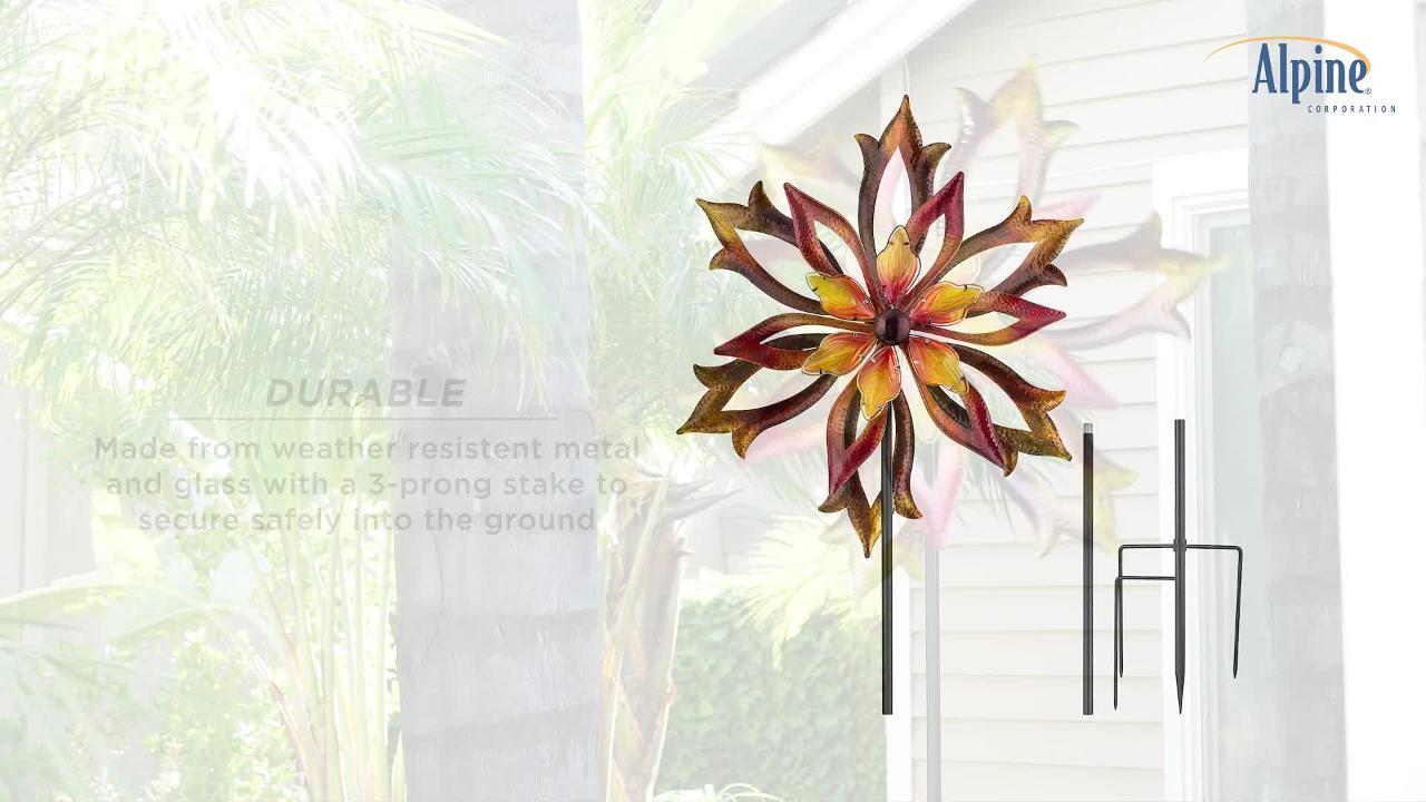 Kinetic Dual Heart Wind Spinner Outdoor Home Decor Kinetic Dual Heart Wind Spinner Outdoor Home Decor
