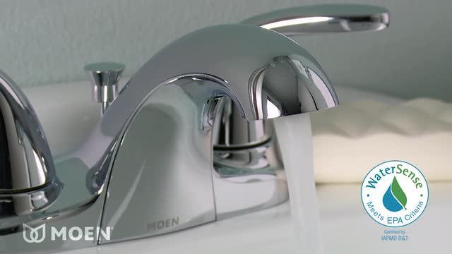Adler 4 in. Centerset 2-Handle Low-Arc Bathroom Faucet in Chrome