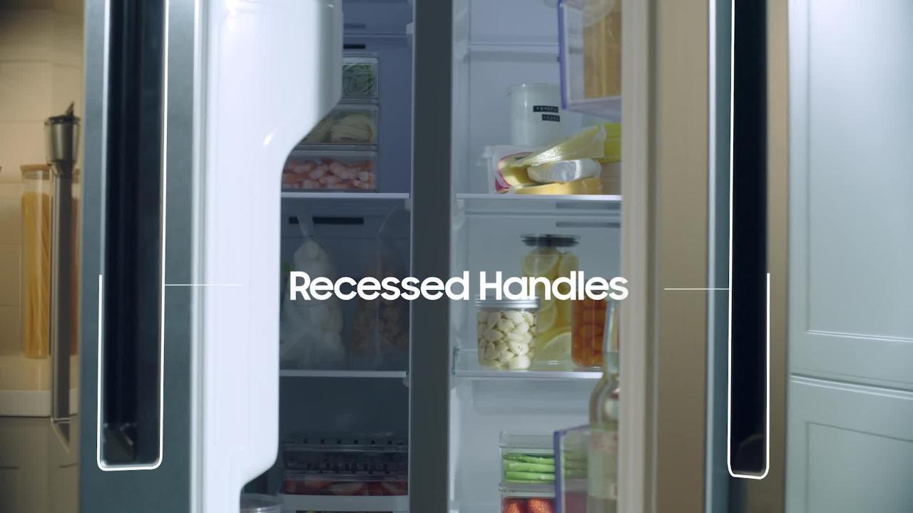 36 in. 27.4 cu. ft. Side by Side Refrigerator in Fingerprint-Resistant Black Stainless Steel, Standard Depth