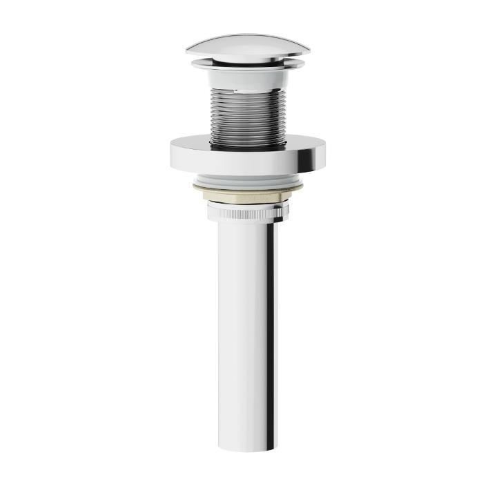 Vessel Bathroom Sink Pop-Up Drain and Mounting Ring in Chrome