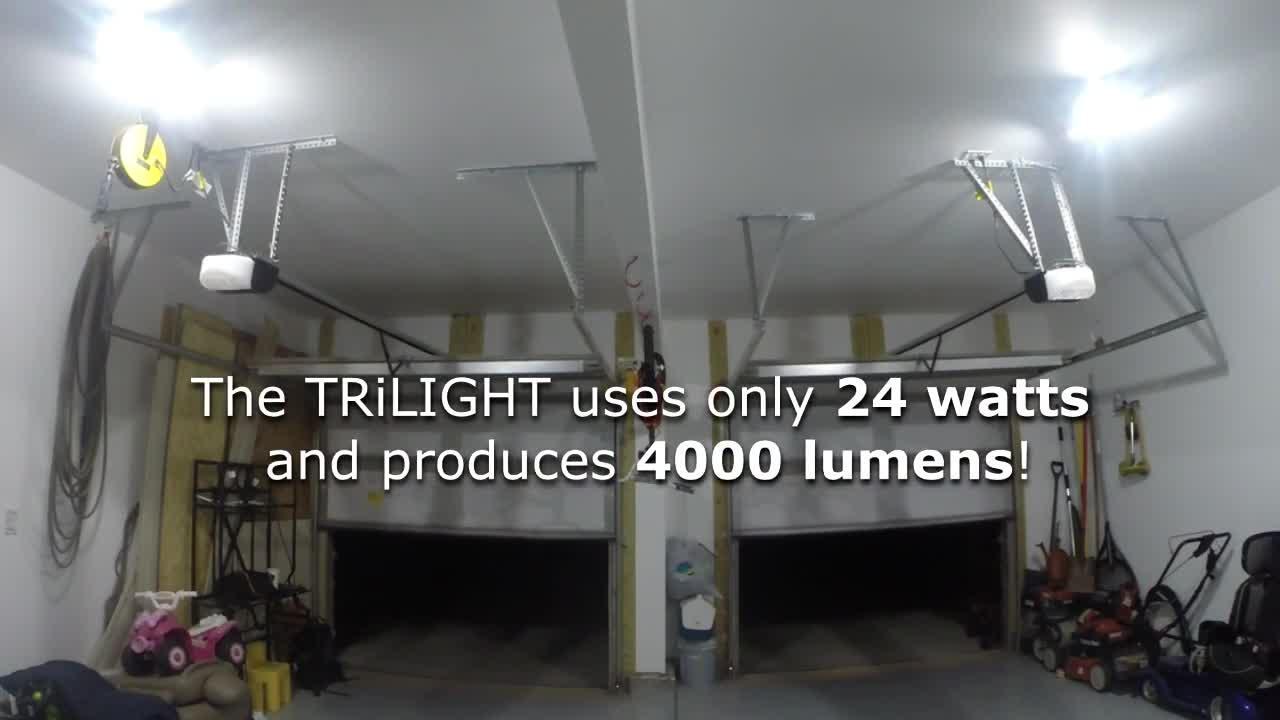 STKR - TRiLIGHT - Motion Activated Garage Ceiling Light by STKR