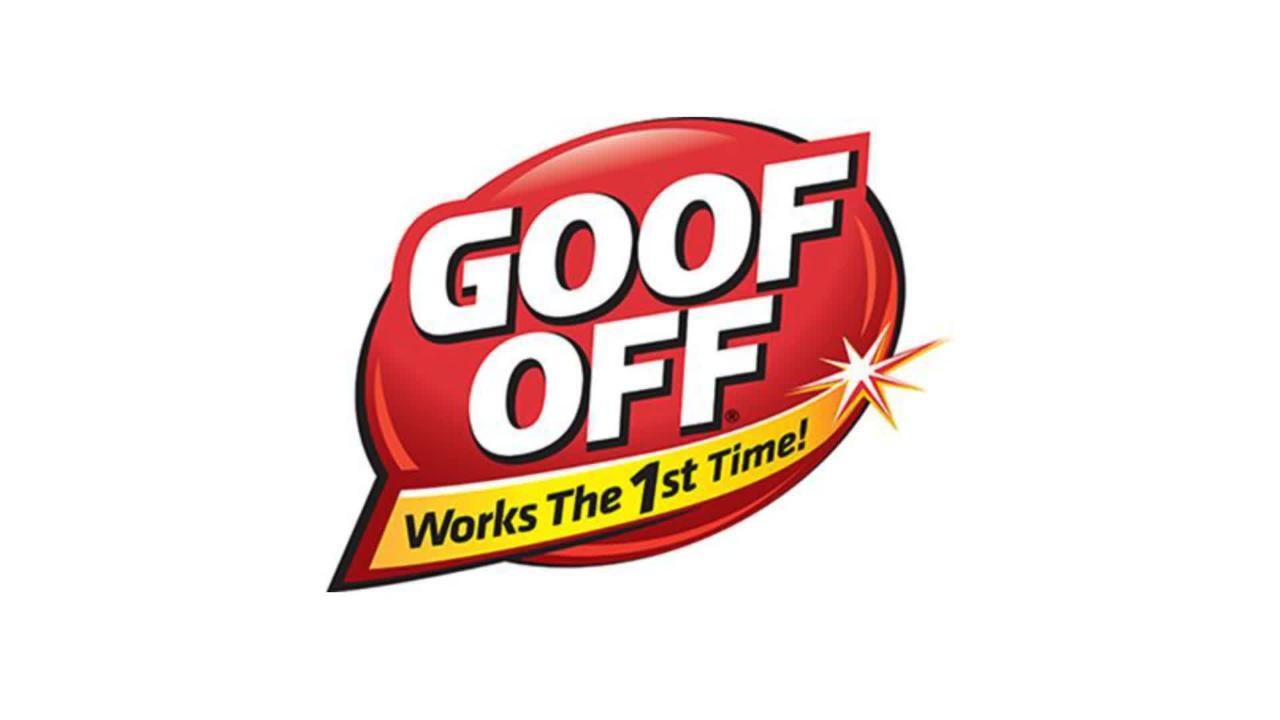 Goof Off 12-fl oz Adhesive Remover, Removes Latex Paint & Tough Adhesives, Aerosol Spray, Works Faster & Better, For Baseboards, Wood, Metal,  Glass, Brick, Liquid
