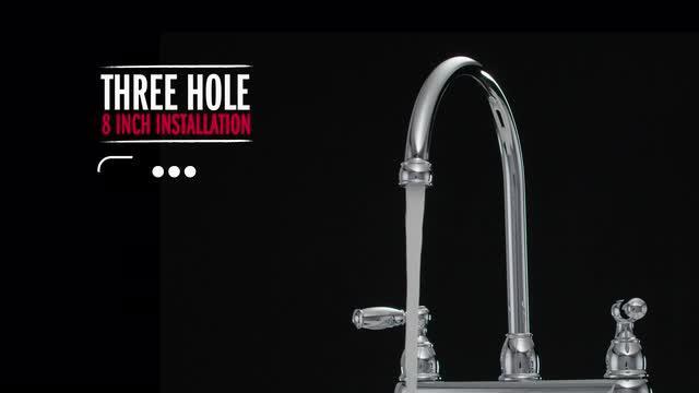 Foundations 2-Handle Standard Kitchen Faucet in Chrome Foundations 2-Handle Standard Kitchen Faucet in Chrome