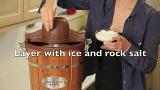 6-Quart Wood Bucket Electric Ice Cream Maker – Hungry Fan
