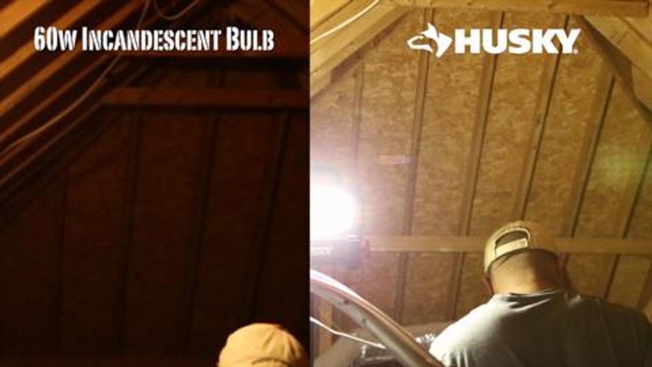 Husky 5 ft. 1720 Lumen Led Work Light with Tripod WL1720LT-H - The