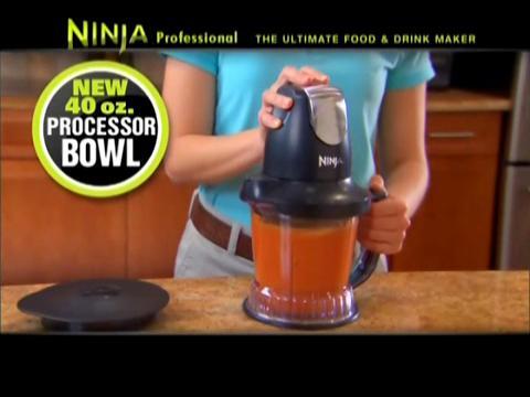 Ninja QB1004 Blender/Food Processor with 450-Watt Base, 48oz Pitcher, 16oz  Chopper Bowl, and 40oz Processor Bowl for Shakes, Smoothies, and Meal