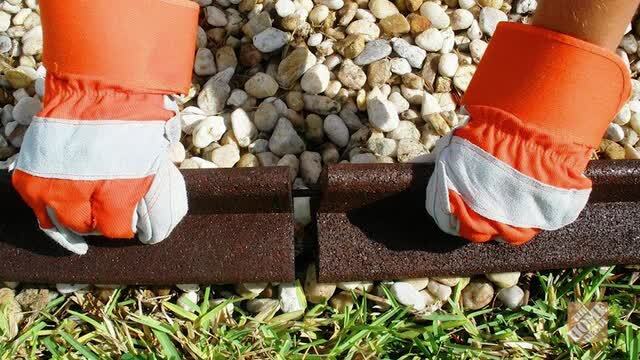 Vigoro EcoBorder 4 ft. Brown Rubber Landscape Edging (48-Count/Pallet) Vigoro EcoBorder 4 ft. Brown Rubber Landscape Edging (48-Count/Pallet)