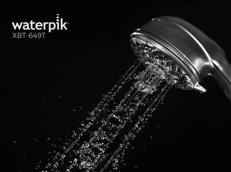 Waterpik 6-Spray 3.5 in. Single Wall Mount Low Flow Handheld