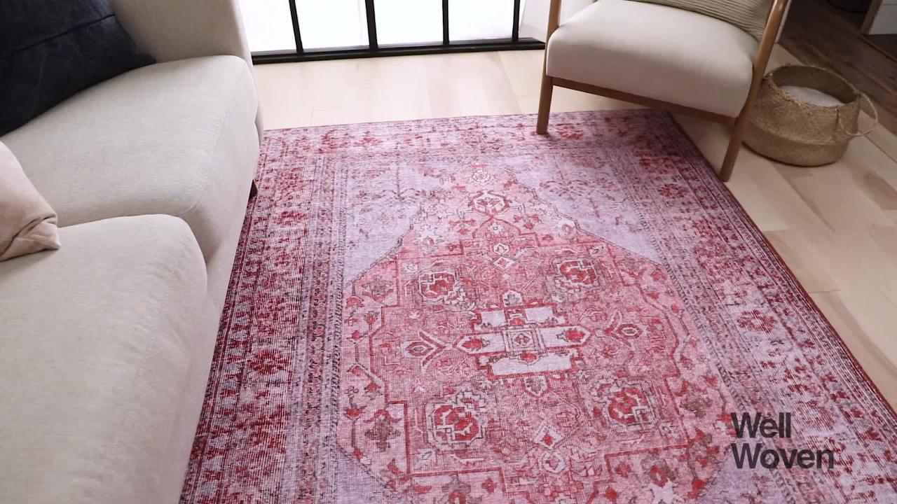 1pc Bohemian Style Carpet-Rug For Living Room, Light Weight, Dirt  Resistant, Washable, Anti-Skid