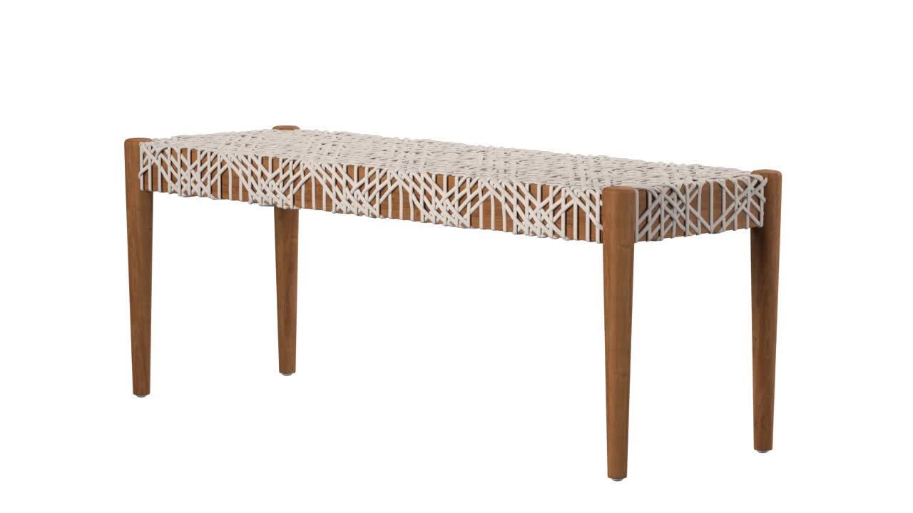 Safavieh bandelier 2024 leather weave bench