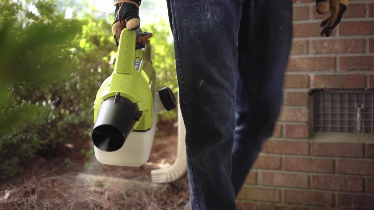 Ryobi 18 discount volt cordless fogger