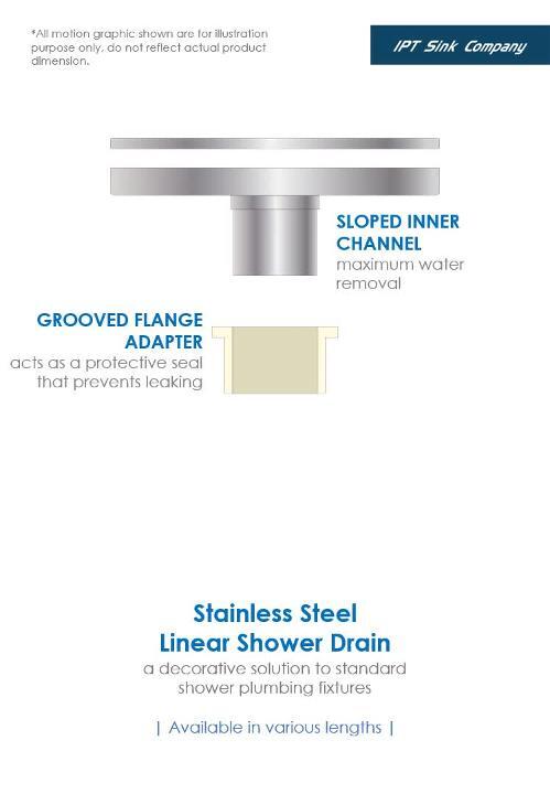 MSLD-TI30 30-in Linear Shower Drain with Tile Insert Magnus Sinks